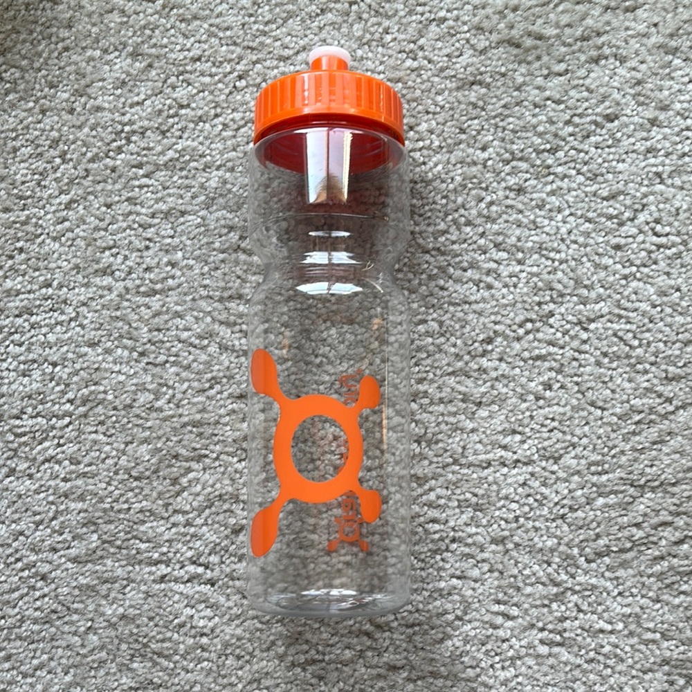 Orangetheory plastic water bottle